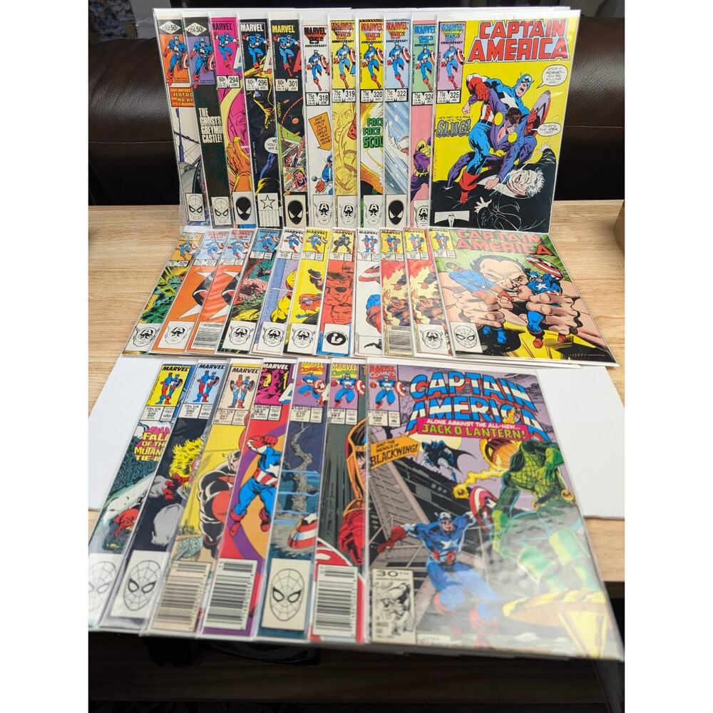Captain America Vol 1 Comic Lot of 29 In #252-396 Range See Description 4 List